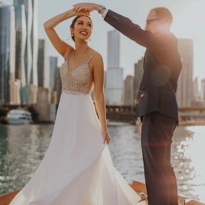 White prom/wedding/pageant dress